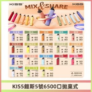 鎧斯KIS5一次性 6500口磁吸式 自由混搭拋棄式電子煙#18個口味#