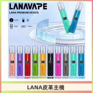 Lana皮革充電式主機 Lanavape電子煙霧化煙桿 液晶螢幕顯示電量